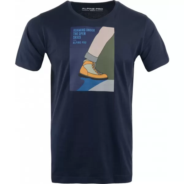  Pánské triko ALPINE PRO KADES MTSA863 TMAVĚ MODRÁ 