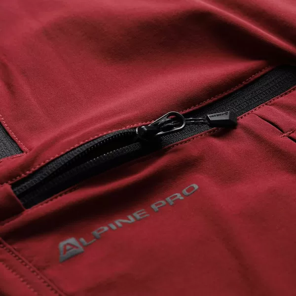  Pánské kalhoty ALPINE PRO SPAN MPAA631 ČERVENÁ 
