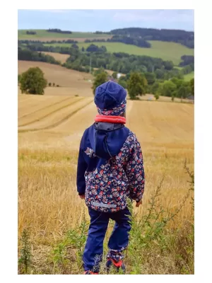 Dětské softshellové kalhoty WAMU LIŠKY TMAVĚ MODRÁ
