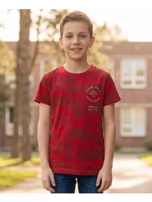 Dětské triko SAM 73 HYDRUS KT 512 ČERVENÁ