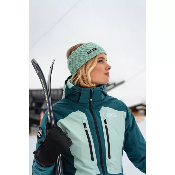  Fleecová čelenka NORDBLANC PLAIT NBWHK7794 SVĚTLE ZELENÁ 