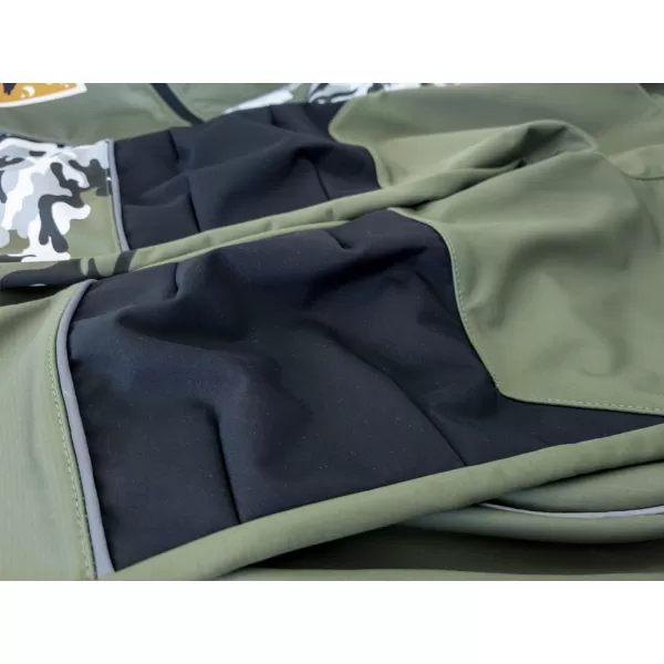  Dětské softshellové kalhoty zateplené WAMU MASKÁČ KHAKI 