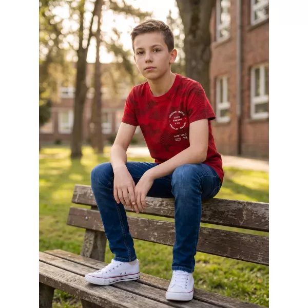  Dětské triko SAM 73 HYDRUS KT 512 ČERVENÁ 