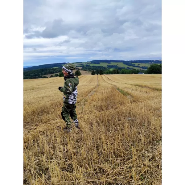  Dětské softshellové kalhoty WAMU MASKÁČ KHAKI 