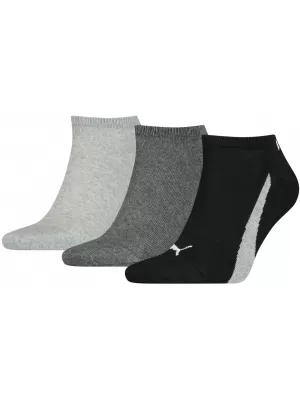 Ponožky PUMA UNISEX LIFESTYLE SNEAKERS 3P 90795101 BLACK/WHITE