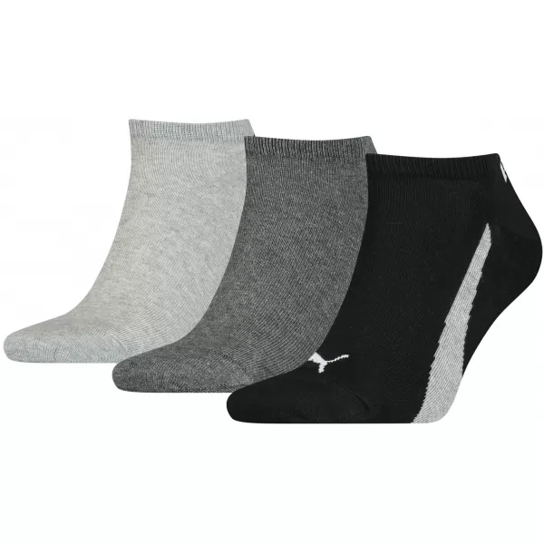  Ponožky PUMA UNISEX LIFESTYLE SNEAKERS 3P 90795101 BLACK/WHITE 