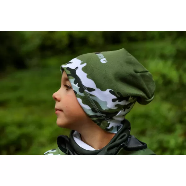  Dětská softshellová bunda zateplená WAMU MASKÁČ KHAKI 