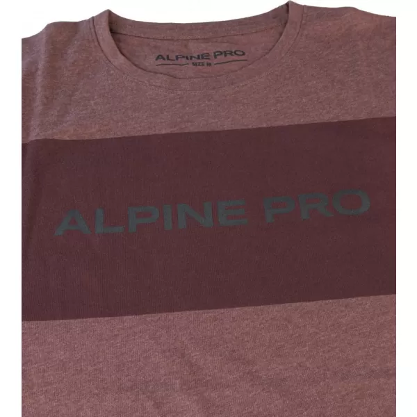  Pánské triko ALPINE PRO ZEBARO MTSA862 HNĚDÁ 