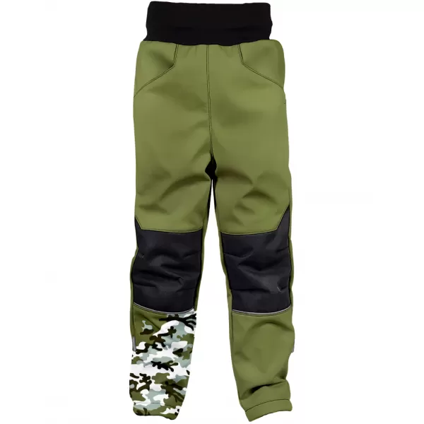  Dětské softshellové kalhoty WAMU MASKÁČ KHAKI 