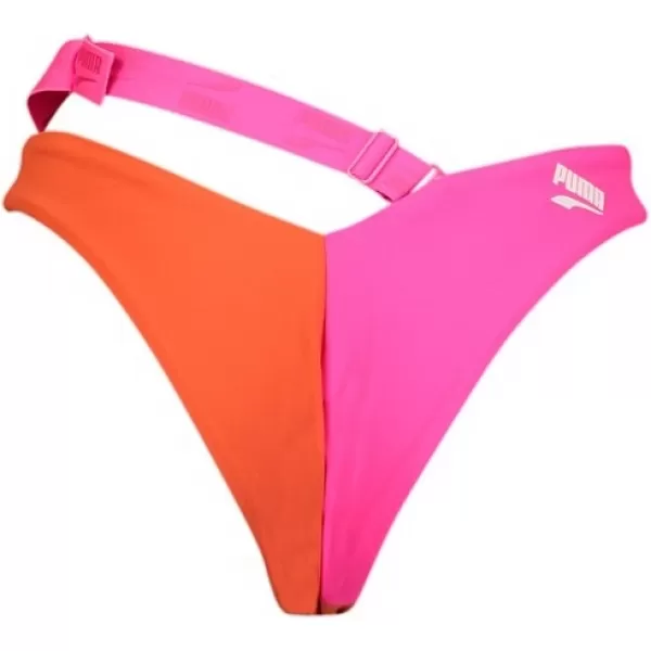  Dámské plavky PUMA SWIM WOMEN COLOURBLOCK V-SHAPE BRIEF 1P 938071-01 BROWN 