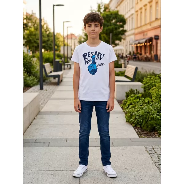  Dětské triko SAM 73 SCUTUM KT 514 BÍLÁ 