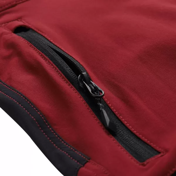  Pánské kalhoty ALPINE PRO SPAN MPAA631 ČERVENÁ 
