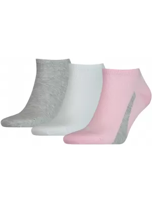 Ponožky PUMA UNISEX LIFESTYLE SNEAKERS 3P 90795104 BASIC PINK