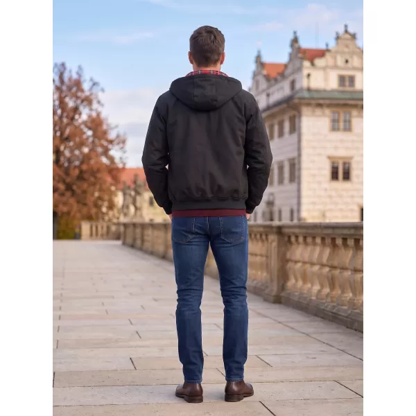  Pánská bunda BRANDIT LORD CANTERBURY S KAPUCÍ BD3112 ČERNÁ 