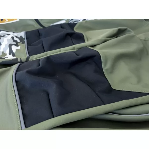  Dětské softshellové kalhoty WAMU MASKÁČ KHAKI 
