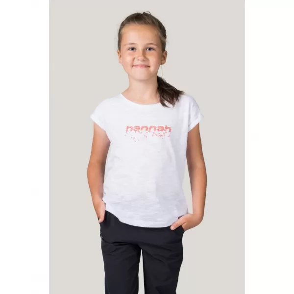 Dětské triko HANNAH KAIA JR WHITE/PINK 