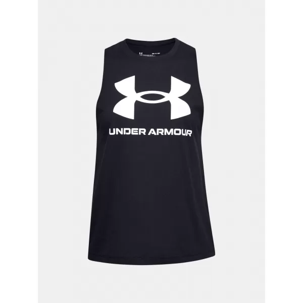  Dámské tílko UNDER ARMOUR SPORTSTYLE GRAPHIC TANK 1356297-001 Černá 