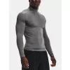 Pánské triko UNDER ARMOUR HG ARMOUR COMP MOCK LS 1369606-090 Šedá