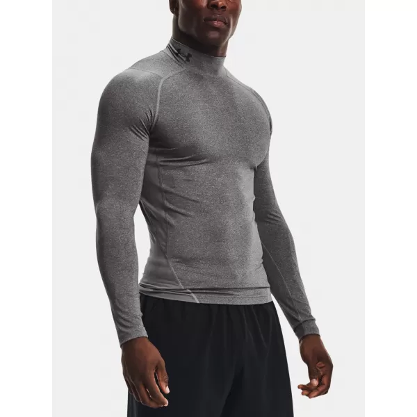  Pánské triko UNDER ARMOUR HG ARMOUR COMP MOCK LS 1369606-090 Šedá 