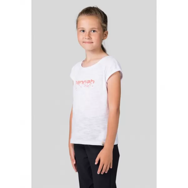  Dětské triko HANNAH KAIA JR WHITE/PINK 