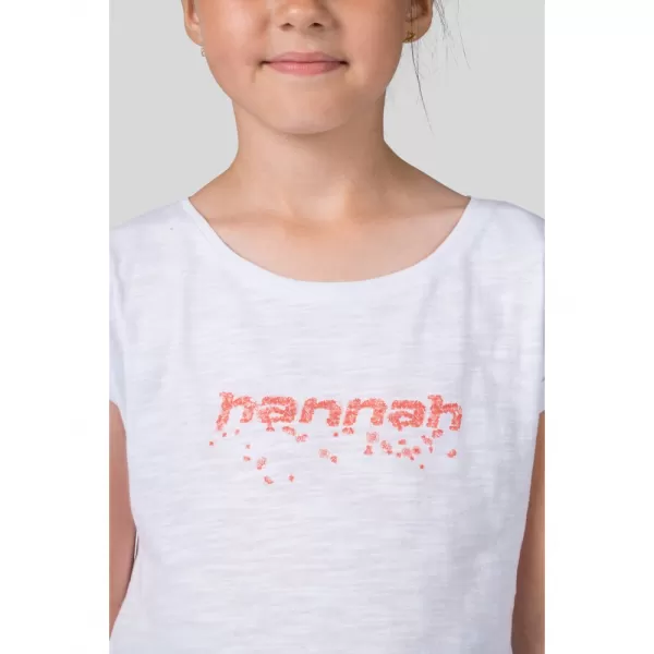  Dětské triko HANNAH KAIA JR WHITE/PINK 