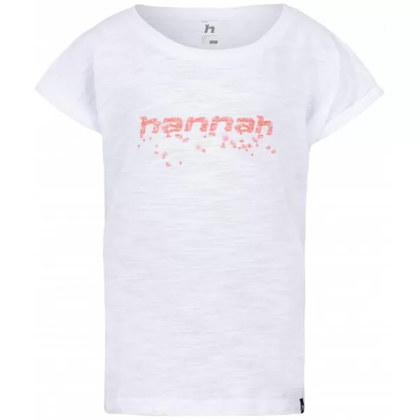  Dětské triko HANNAH KAIA JR WHITE/PINK 