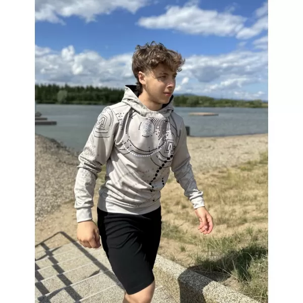  Pánská mikina premium ALTISPORT SWE/ALM06S07 HNĚDÁ 