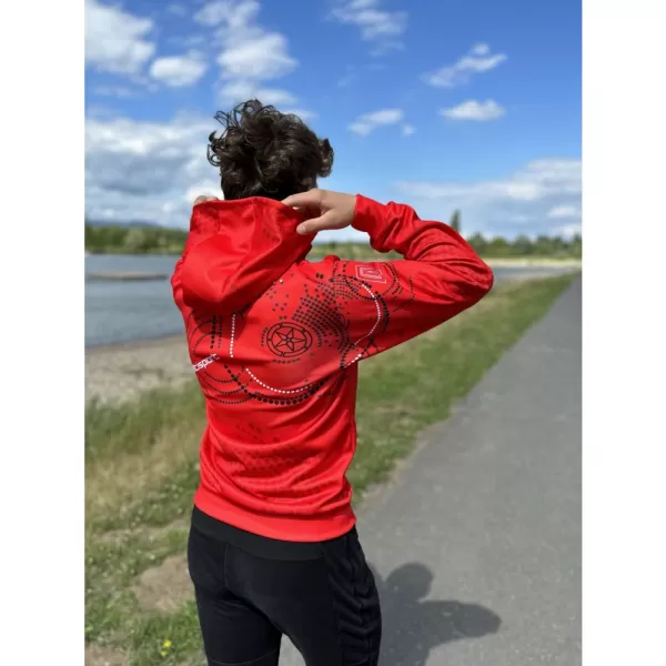  Pánská mikina premium ALTISPORT SWE/ALM06S07 ČERVENÁ 