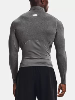 Pánské triko UNDER ARMOUR HG ARMOUR COMP MOCK LS 1369606-090 Šedá