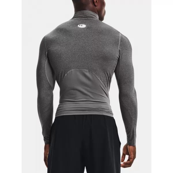  Pánské triko UNDER ARMOUR HG ARMOUR COMP MOCK LS 1369606-090 Šedá 