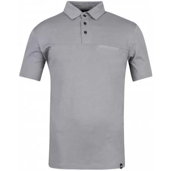  Pánské triko s límečkem HANNAH KAJAN STEEL GRAY MEL 