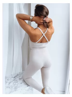 Dámská sportovní souprava DSTREET CARDIO STYLE BÉŽOVÁ