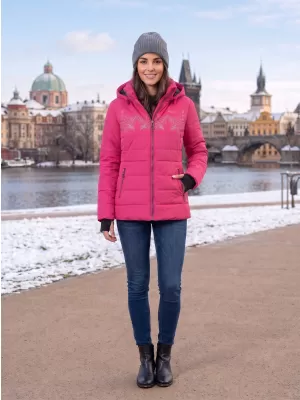 Dámská zimní bunda KIXMI RITA RŮŽOVÁ