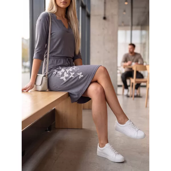  Dámské šaty ALTISPORT ALW134/ANIKA TMAVĚ ŠEDÁ 