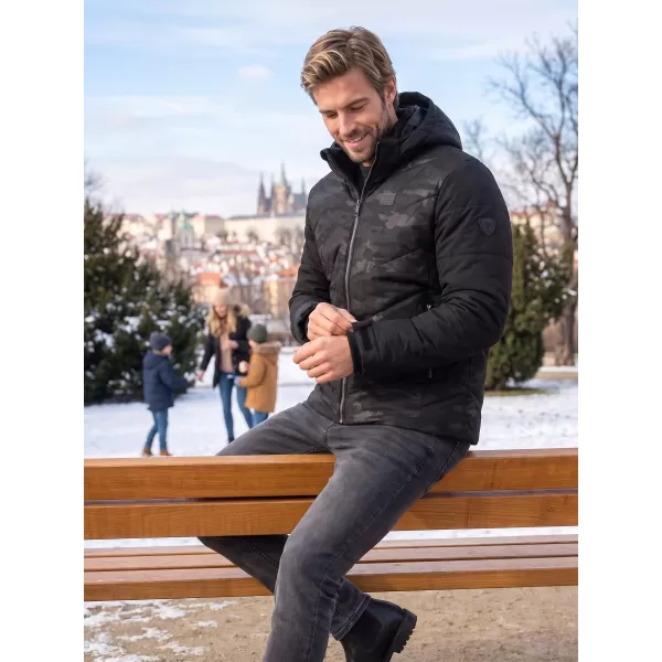  Pánská zimní bunda KIXMI RIPLEY ČERNÁ 