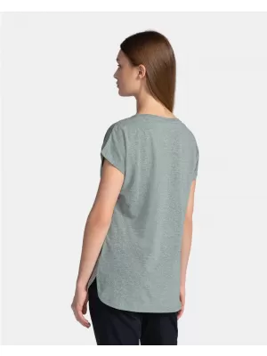 Dámské triko KILPI NELLIM-W TL0363KI TMAVĚ ZELENÁ