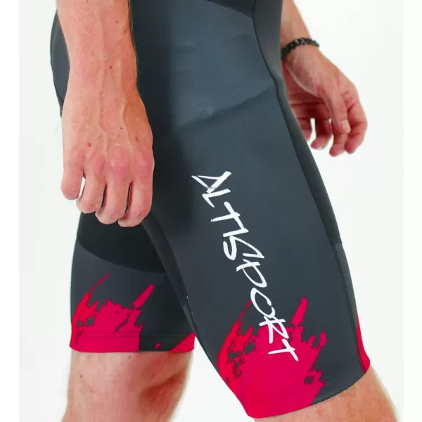  Pánské cyklošortky premium ALTISPORT SWE/ALM01S13 ČERVENÁ 