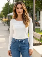 Dámské triko KIXMI RACHEL BÍLÁ