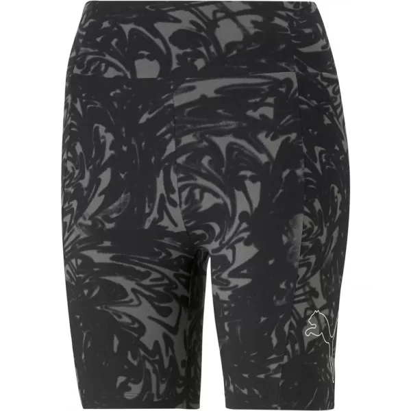  Dámské legíny PUMA POWER AOP 7 HIGH-WAIST SHORT LEGGINGS 673643-01 BLACK 