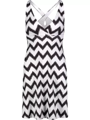 Dámské šaty NORDBLANC V-NECK NBSLD7804 ČERNÁ