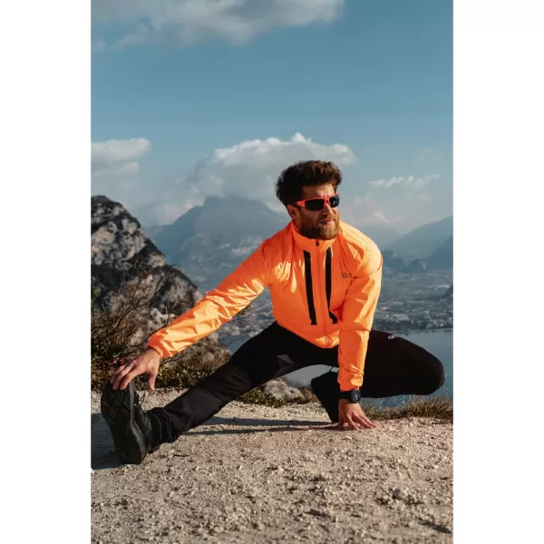 Pánská sportovní bunda NORDBLANC SECURED NBSJM7898 ŠOKUJÍCÍ ORANŽOVÁ 