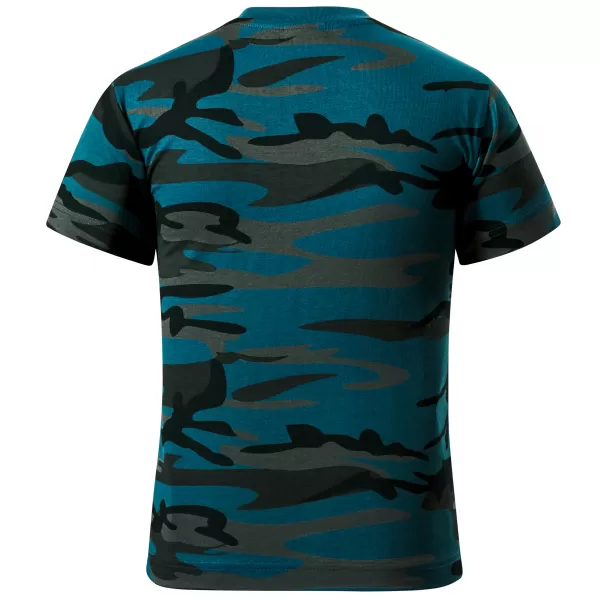  Dětské triko MALFINI CAMOUFLAGE 149 CAMOUFLAGE/PETROL 
