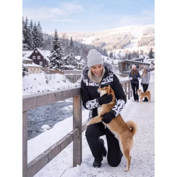  Dámská zimní bunda ALTISPORT BIANCA ČERNÁ 