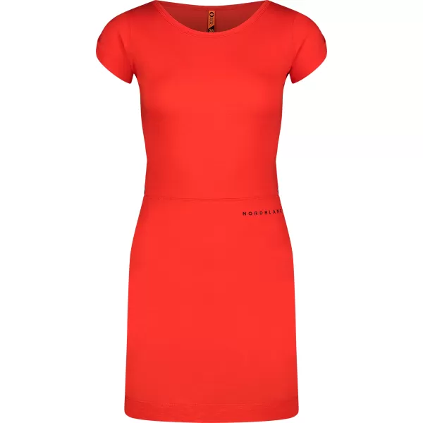  Dámské šaty NORDBLANC WAISTLINE NBSLD7805 ORANŽOVÝ INKOUST 