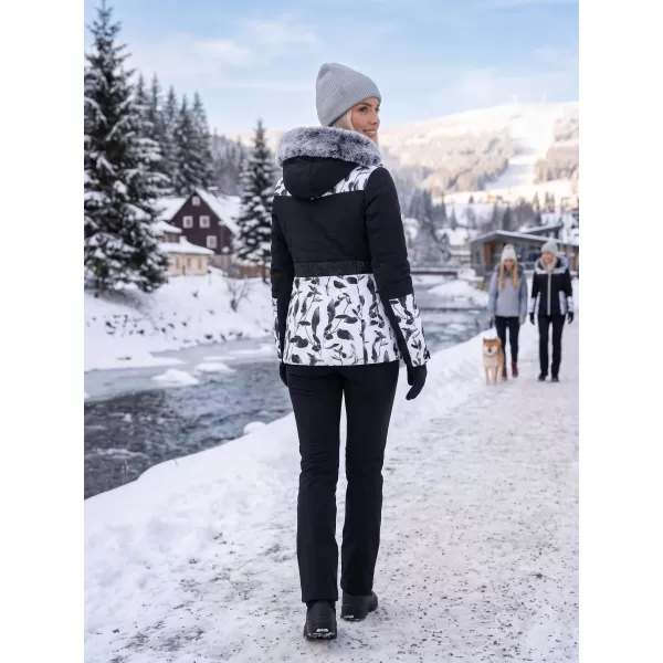  Dámská zimní bunda ALTISPORT BIANCA ČERNÁ 