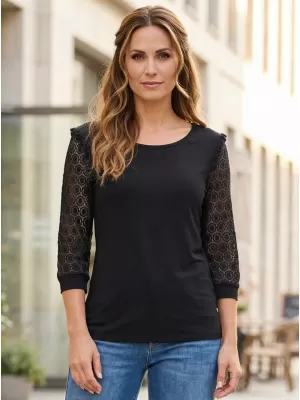 Dámské triko KIXMI REBECA ČERNÁ