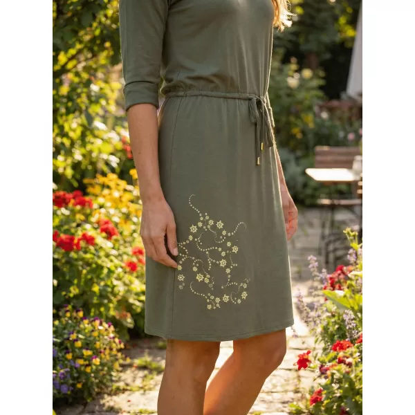  Dámské šaty ALTISPORT ALW133/ANIKA KHAKI 