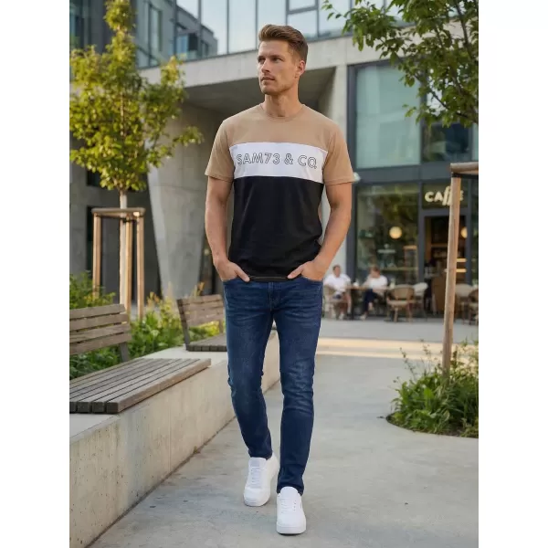 Pánské triko  SAM 73 SEAMUS MT 828 ZLATÁ 