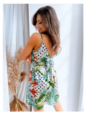 Dámské šaty DSTREET TROPICAL BÉŽOVÁ