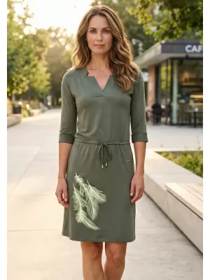 Dámské šaty ALTISPORT ALW112/ANIKA KHAKI
